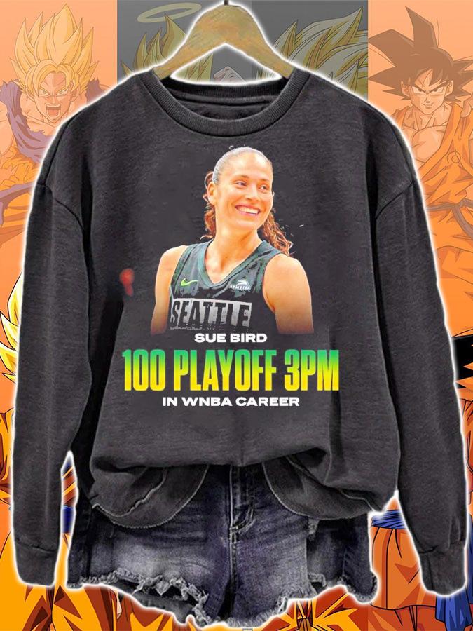 Sue Bird 100 playoff 3pm in WNBA career shirt t-shirt sweatshirt