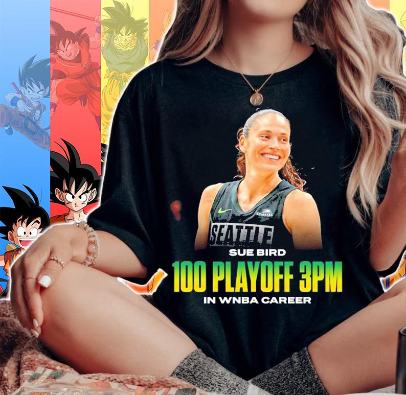 Sue Bird 100 playoff 3pm in WNBA career shirt t-shirt woman shirt