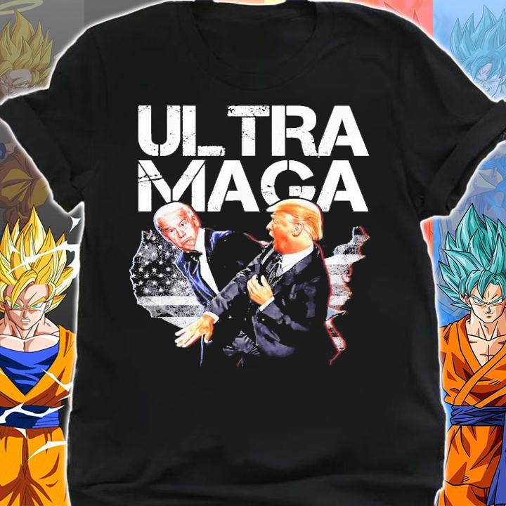 Ultra Maga Pro Trump 2024 Slap Biden USA Flag 4th Of July T-Shirt t-shirt shirt
