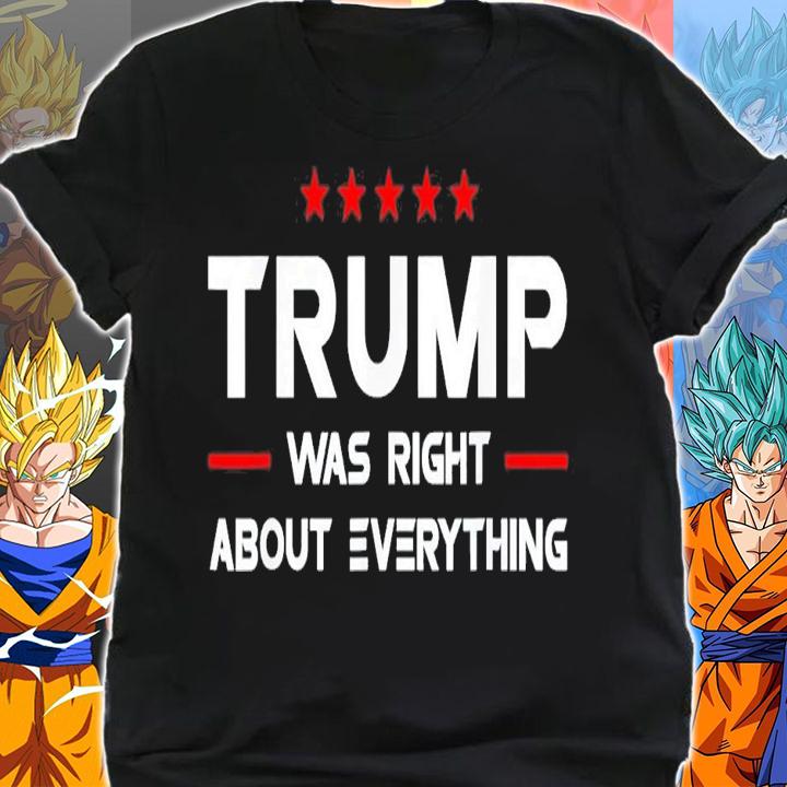 USA American Flag Trump Was Right About Everything T-Shirt t-shirt shirt