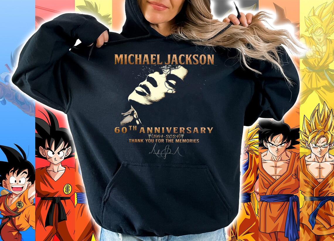 Michael Jackson 60th Anniversary 1964-2024 Thank You For The Memories Signature t-shirt hoodie