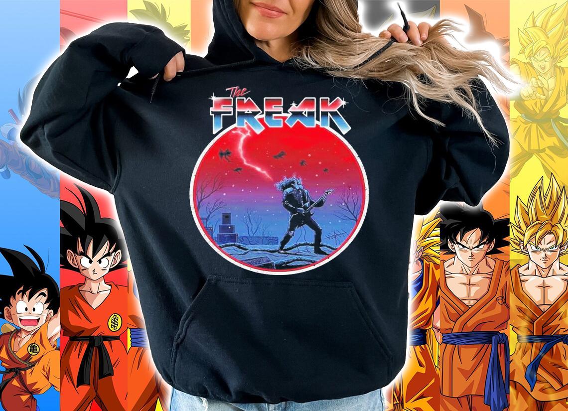 The Freak Stranger Things X Iron Maiden Eddie Rockstar T-Shirt t-shirt hoodie