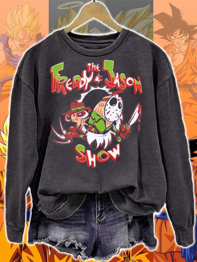 The Freddy And Jason Show Halloween T-Shirt t-shirt sweatshirt