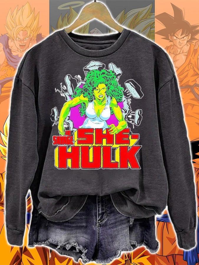 The Savage She Hulk Retro Comic T-Shirt t-shirt sweatshirt