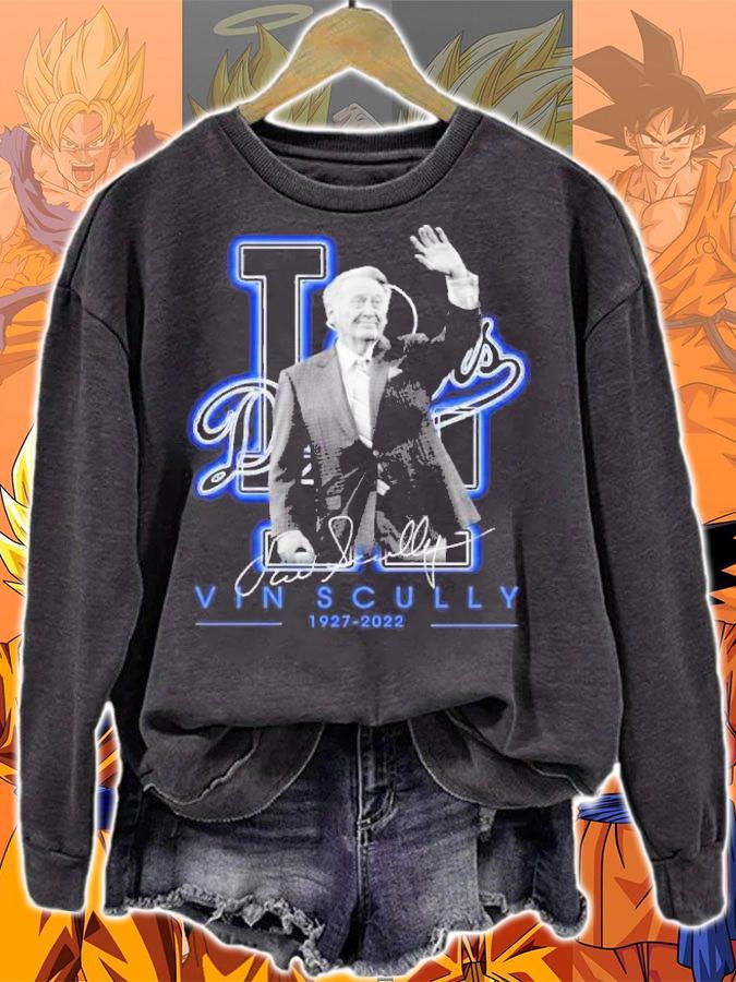 Vin Scully 1927-2022 Los Angeles Dodgers Signature Shirt t-shirt sweatshirt