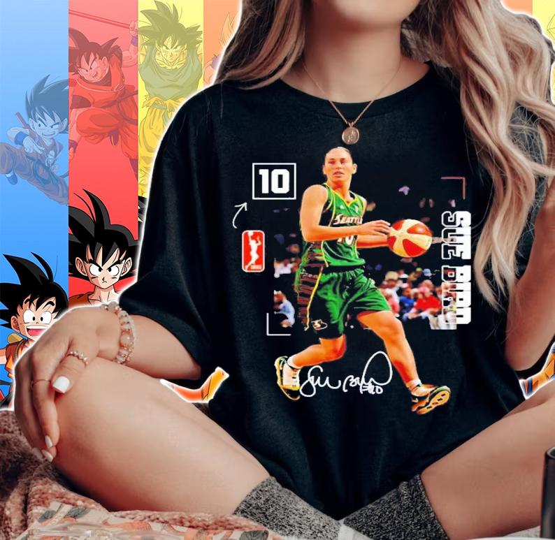 WNBA Sue Bird No 10 Basketball T-Shirt t-shirt woman shirt