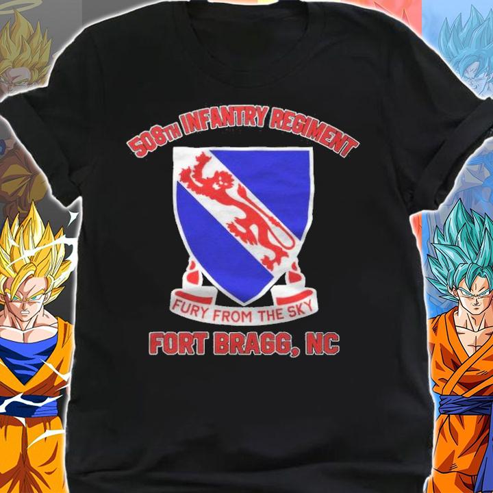 508th infantry regiment fury from the sky fort bragg NC shirt t-shirt shirt