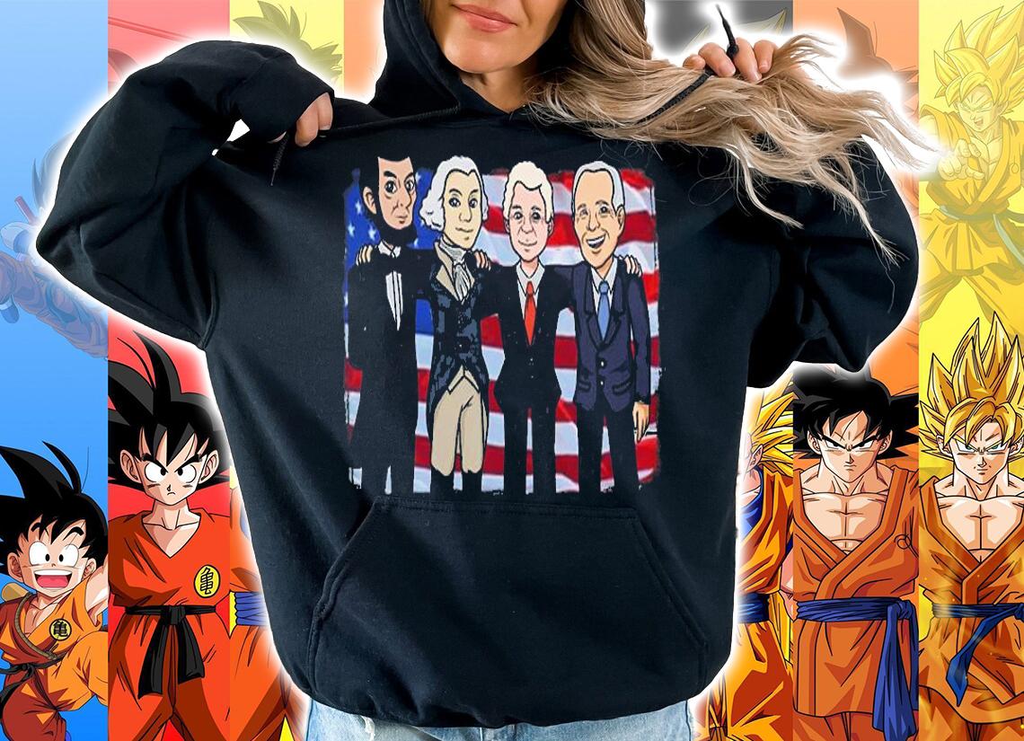 America USA Flag Chillin Presidents T-Shirt t-shirt hoodie