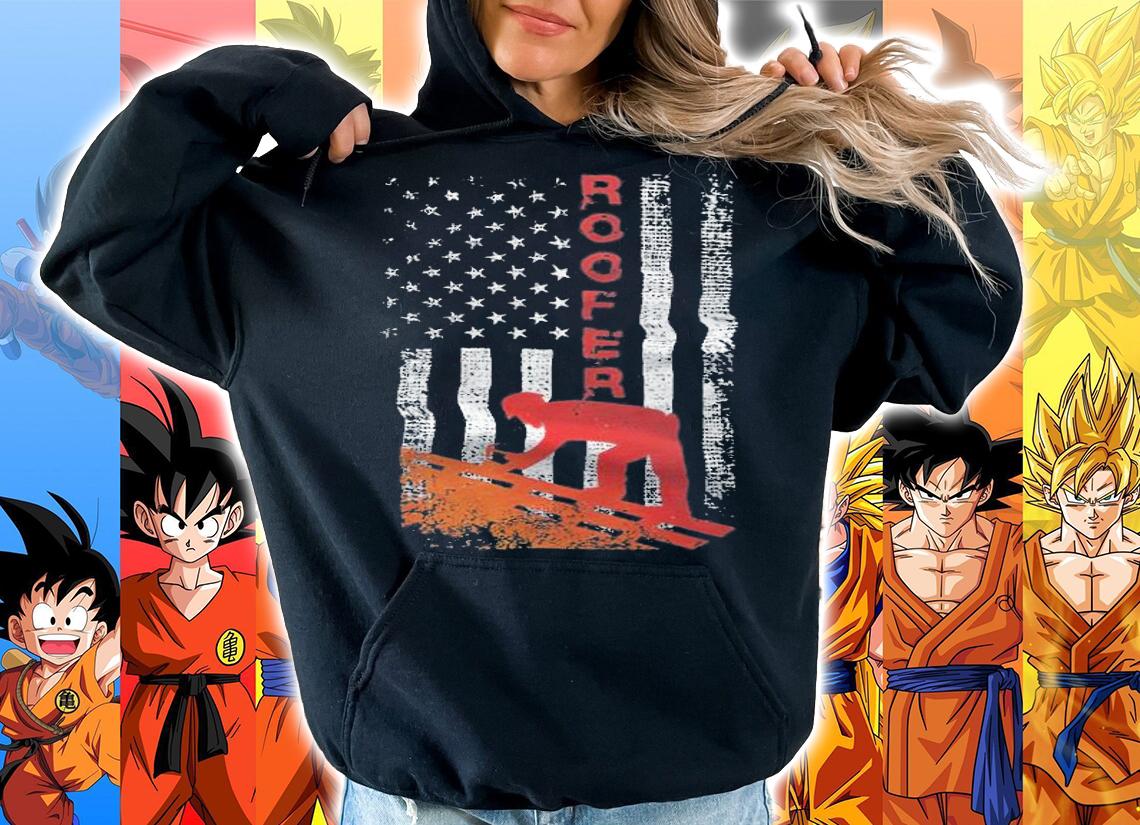 American Flag Roofer Shirt t-shirt hoodie