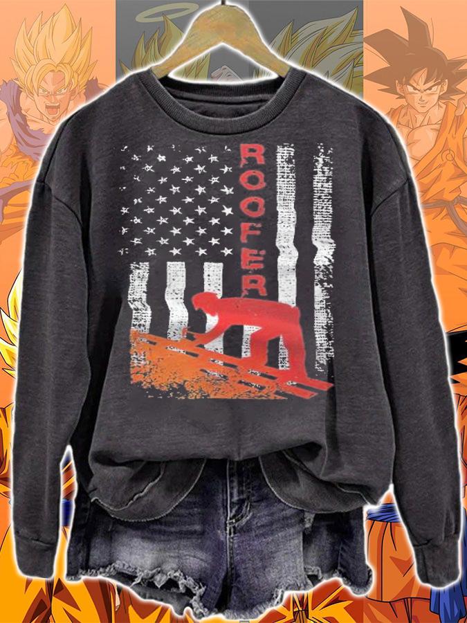 American Flag Roofer Shirt t-shirt sweatshirt