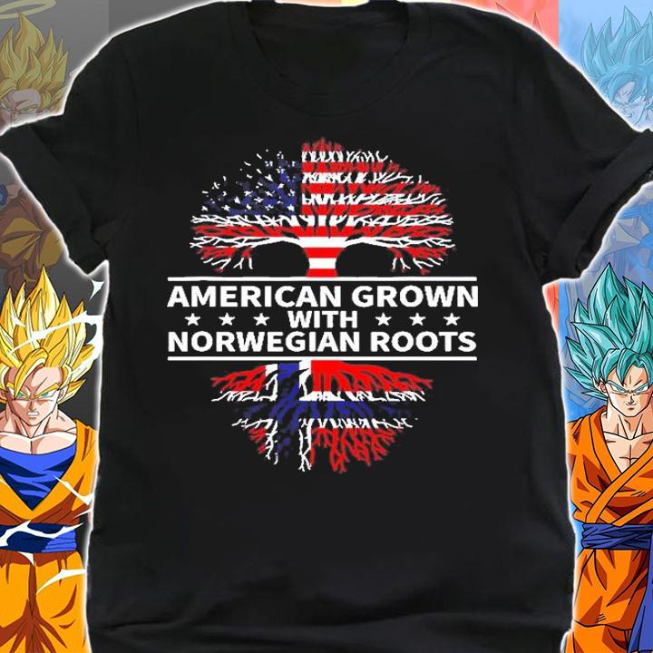 American Grown With Norwegian Roots T-Shirt t-shirt shirt