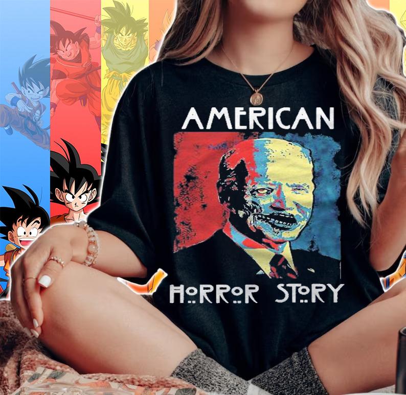 Anti Biden Horror American Horror Story Funny Halloween Premium Shirt t-shirt woman shirt