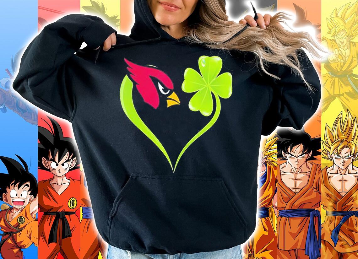 Arizona Cardinals Shamrock Heart St Patrick's Day T-Shirt t-shirt hoodie