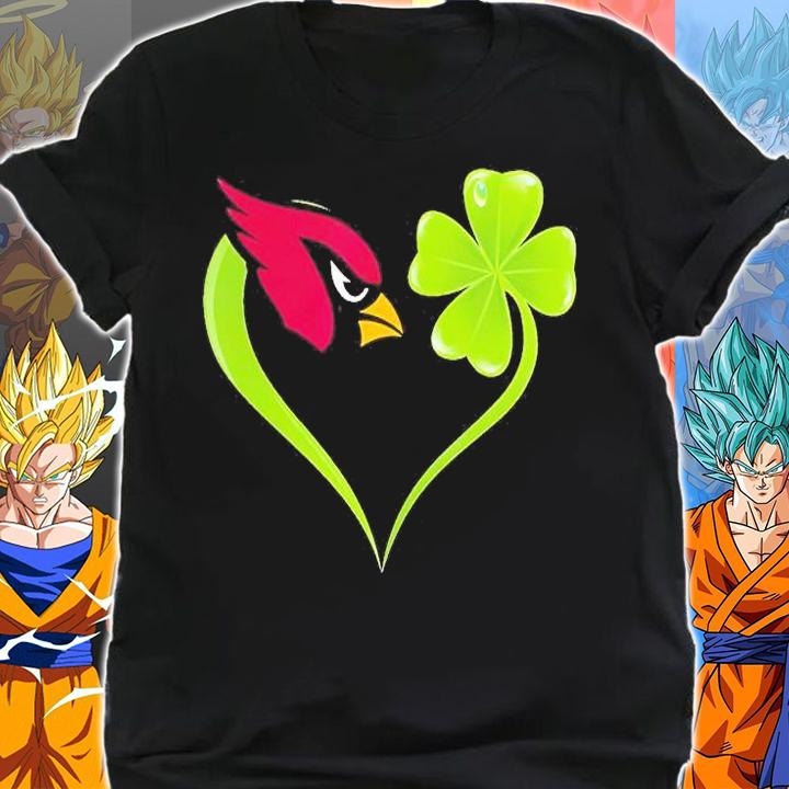 Arizona Cardinals Shamrock Heart St Patrick's Day T-Shirt t-shirt shirt