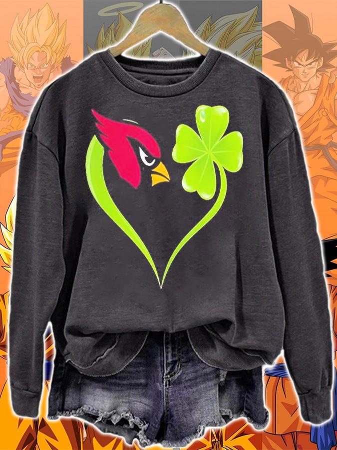Arizona Cardinals Shamrock Heart St Patrick's Day T-Shirt t-shirt sweatshirt