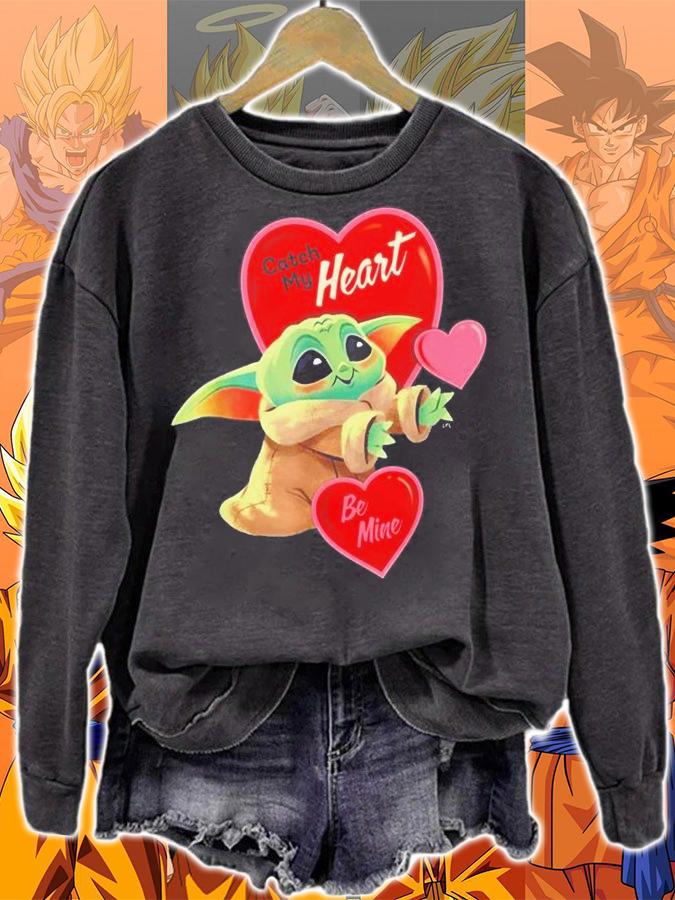 Baby Yoda Star Wars The Mandalorian Grogu Be Mine Valentine T-Shirt t-shirt sweatshirt