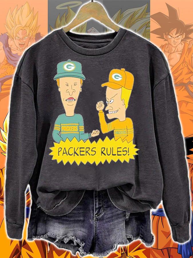 Beavis and Butt-Head Green Bay Packers Rules NFL T-Shirt t-shirt sweatshirt