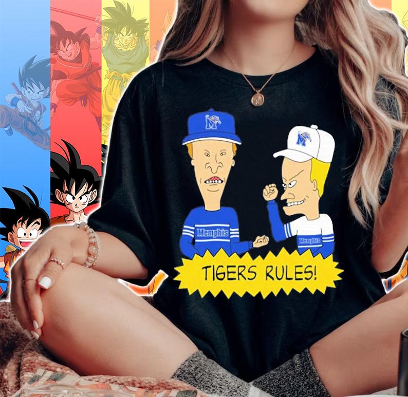 Beavis and Butt-Head Memphis Tigers Rules NCAA T-Shirt t-shirt woman shirt