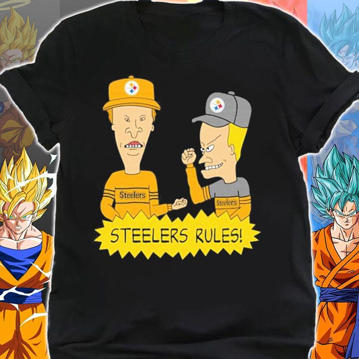 Beavis and Butt-Head Pittsburgh Steelers Rules NCAA t-Shirt t-shirt shirt