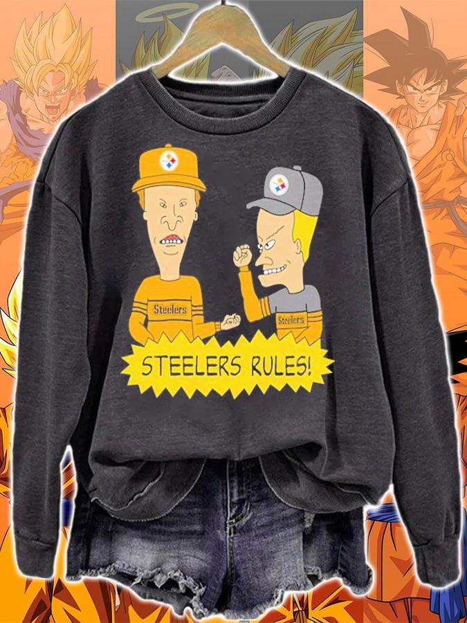 Beavis and Butt-Head Pittsburgh Steelers Rules NCAA t-Shirt t-shirt sweatshirt
