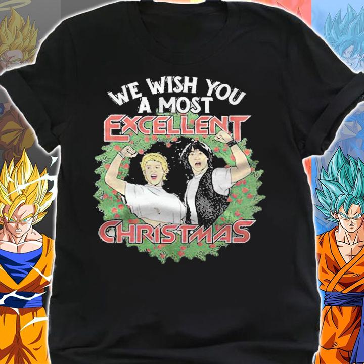 Bill and Ted We Wish You A Most Excellent Christmas t-shirt shirt