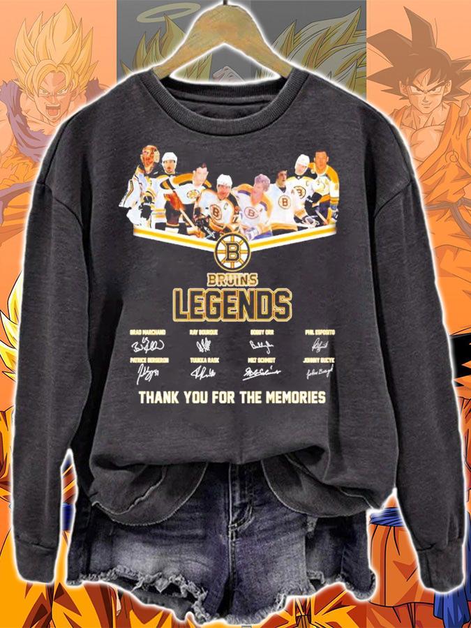 Boston Bruins Legends Signatures Thank You For The Memories Shirt t-shirt sweatshirt