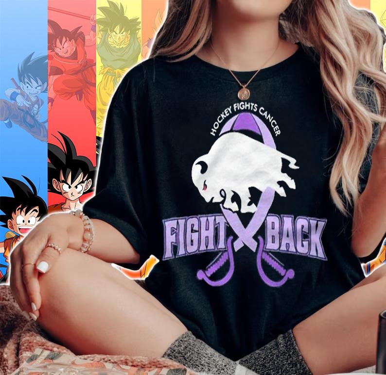 Buffalo Bills hockey fights cancer fight back 2021 T-shirt t-shirt woman shirt