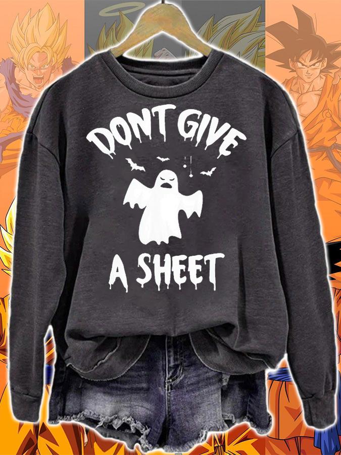 Don't give a sheet Ghost pun Halloween T-shirt t-shirt sweatshirt