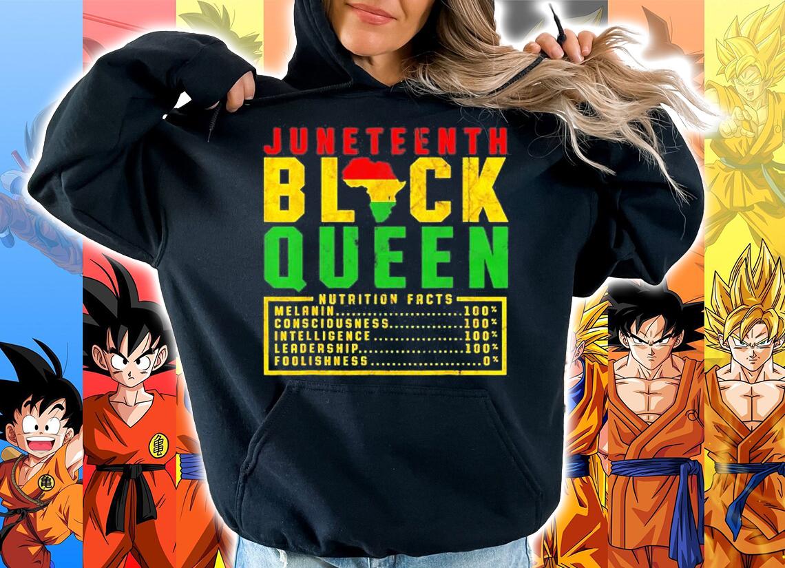 Juneteenth Womens Black Queen Nutrition Melanin Pride T-Shirt t-shirt hoodie