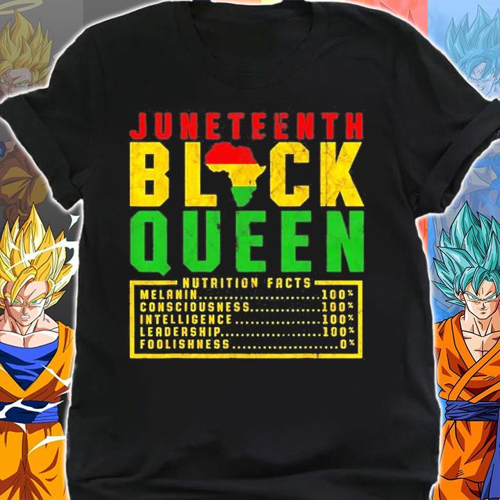 Juneteenth Womens Black Queen Nutrition Melanin Pride T-Shirt t-shirt shirt