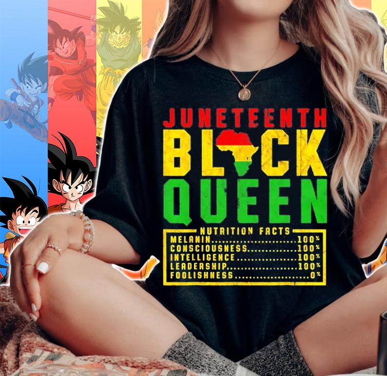 Juneteenth Womens Black Queen Nutrition Melanin Pride T-Shirt t-shirt woman shirt