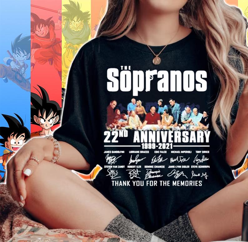 The Sopranos 22nd Anniversary 1999-2021 Signatures Shirt t-shirt woman shirt
