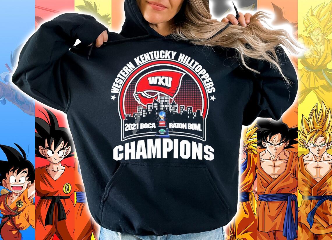 Western Kentucky Hilltoppers WKU 2021 Boca Raton Bowl Champions Shirt t-shirt hoodie