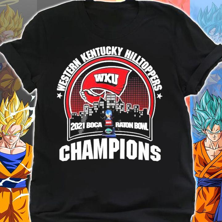 Western Kentucky Hilltoppers WKU 2021 Boca Raton Bowl Champions Shirt t-shirt shirt