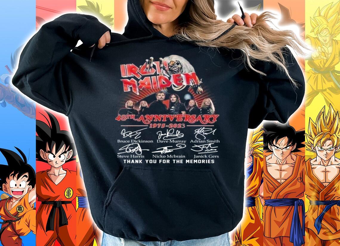 48th Anniversary Iron Maiden 1975 2023 Thank You For The Memories t-shirt hoodie