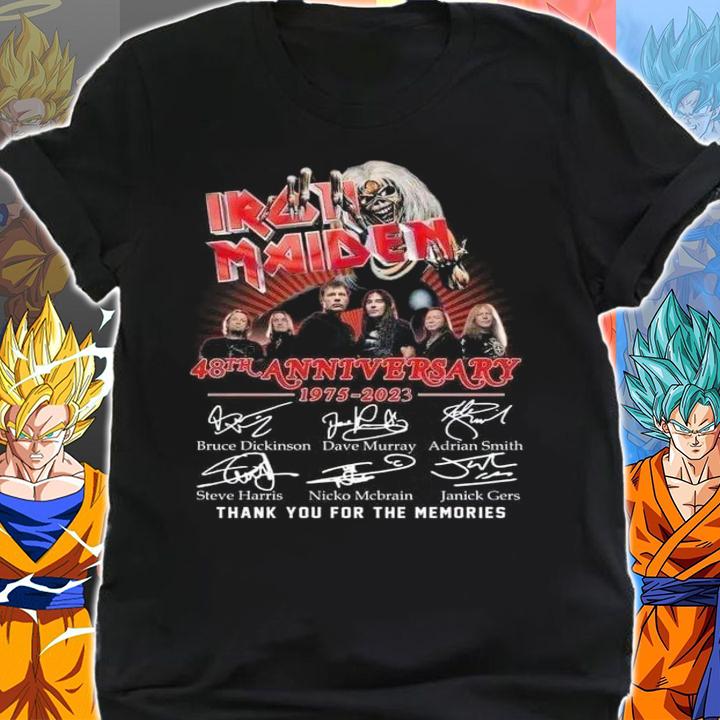 48th Anniversary Iron Maiden 1975 2023 Thank You For The Memories t-shirt shirt