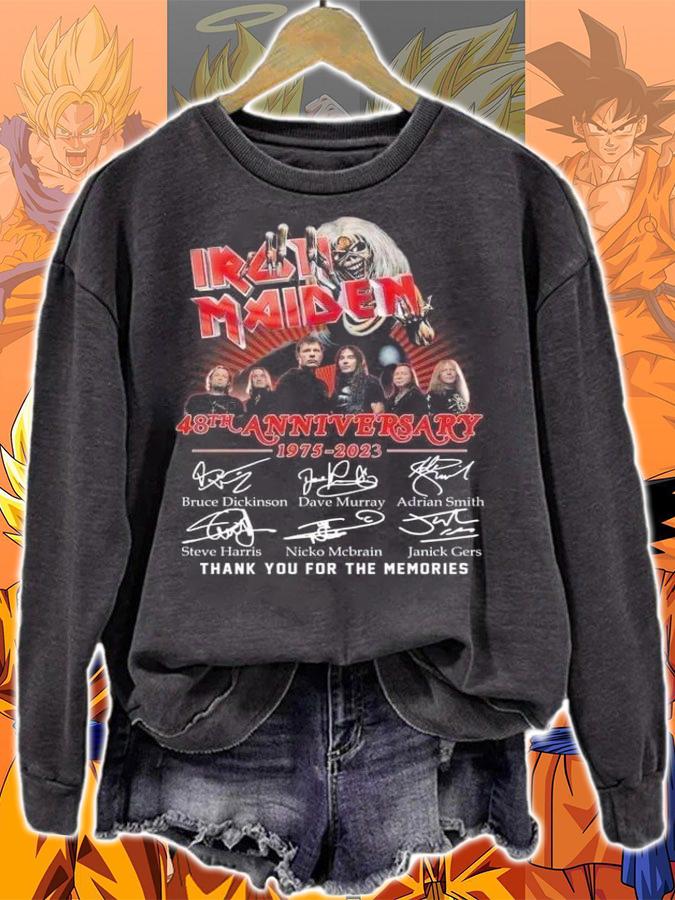 48th Anniversary Iron Maiden 1975 2023 Thank You For The Memories t-shirt sweatshirt
