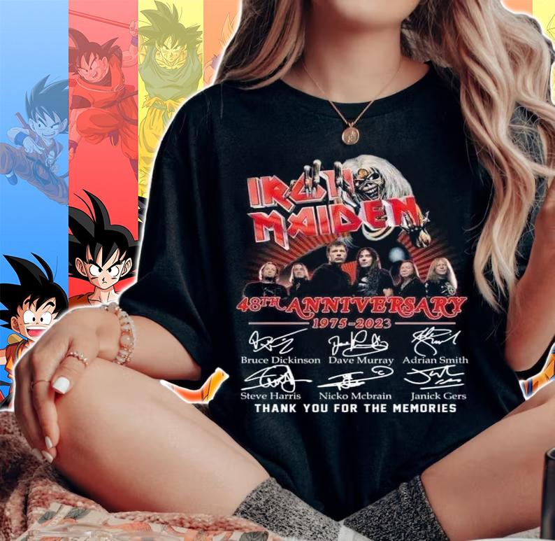 48th Anniversary Iron Maiden 1975 2023 Thank You For The Memories t-shirt woman shirt