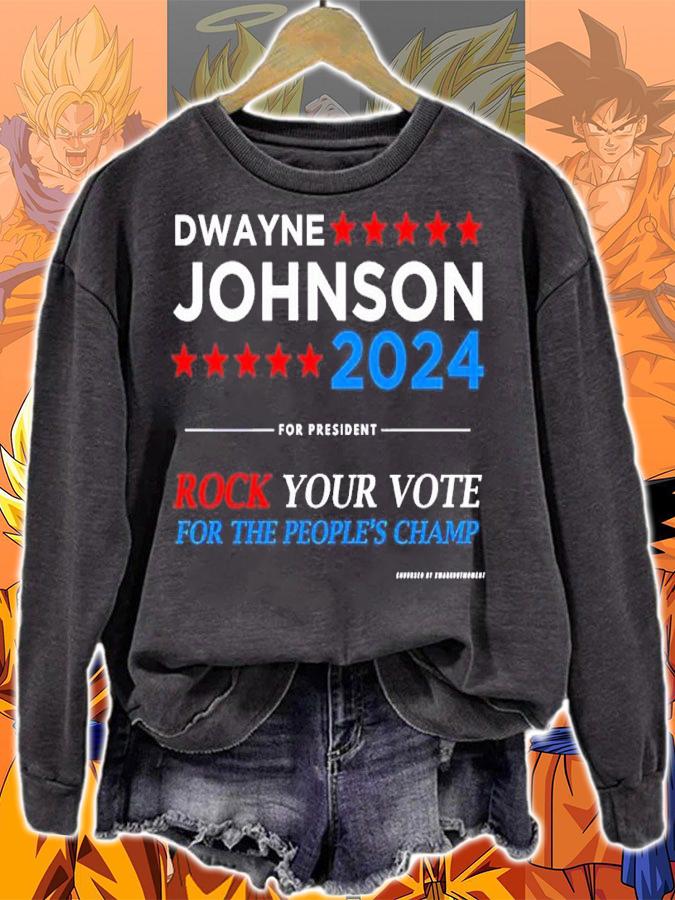 Dwayne Johnson 2024 Rock Your Vote For The People's Champ Shirt t-shirt sweatshirt