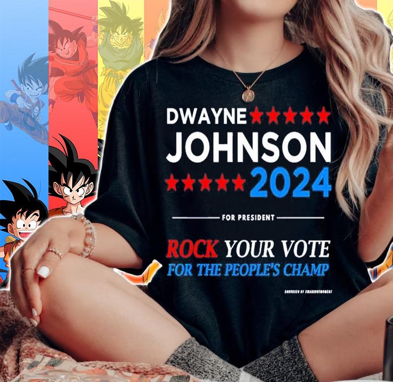 Dwayne Johnson 2024 Rock Your Vote For The People's Champ Shirt t-shirt woman shirt