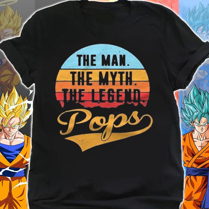 Funny Fathers Day Pops Retro Shirt t-shirt shirt