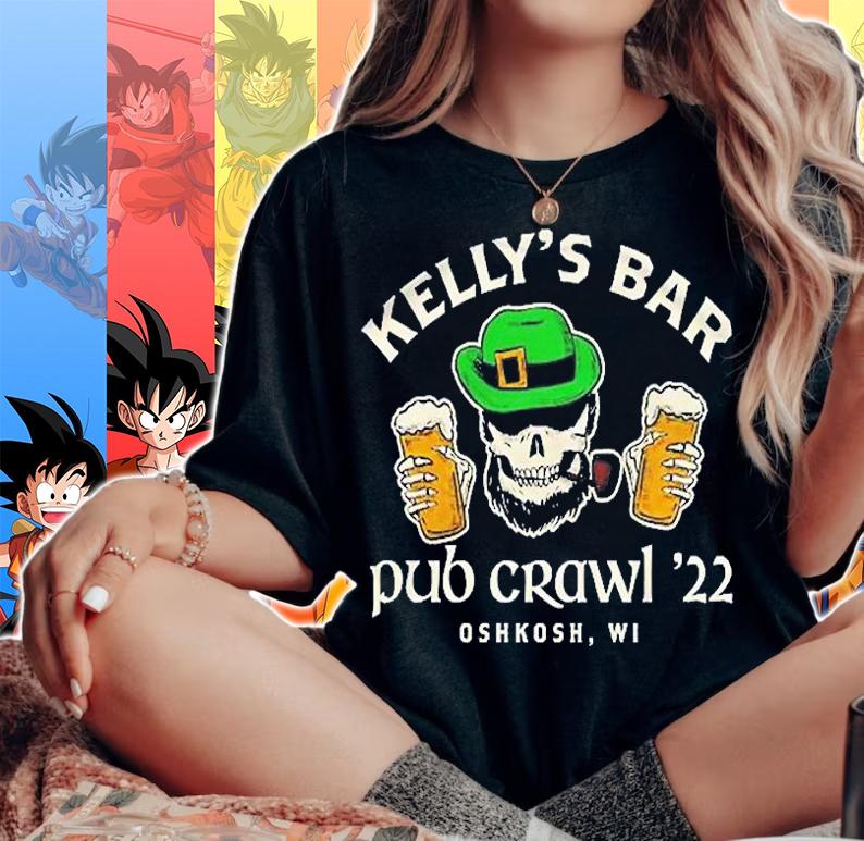 Kelly's Bar Pub Crawl '22 T-Shirt t-shirt woman shirt