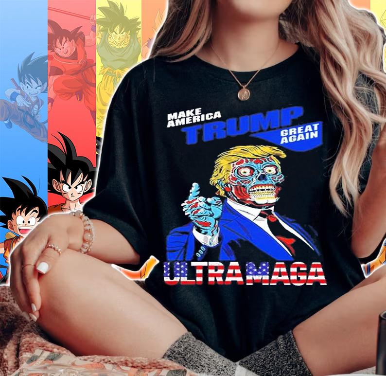Make America Trump Great Again Ultra Maga Flag T-Shirt t-shirt woman shirt