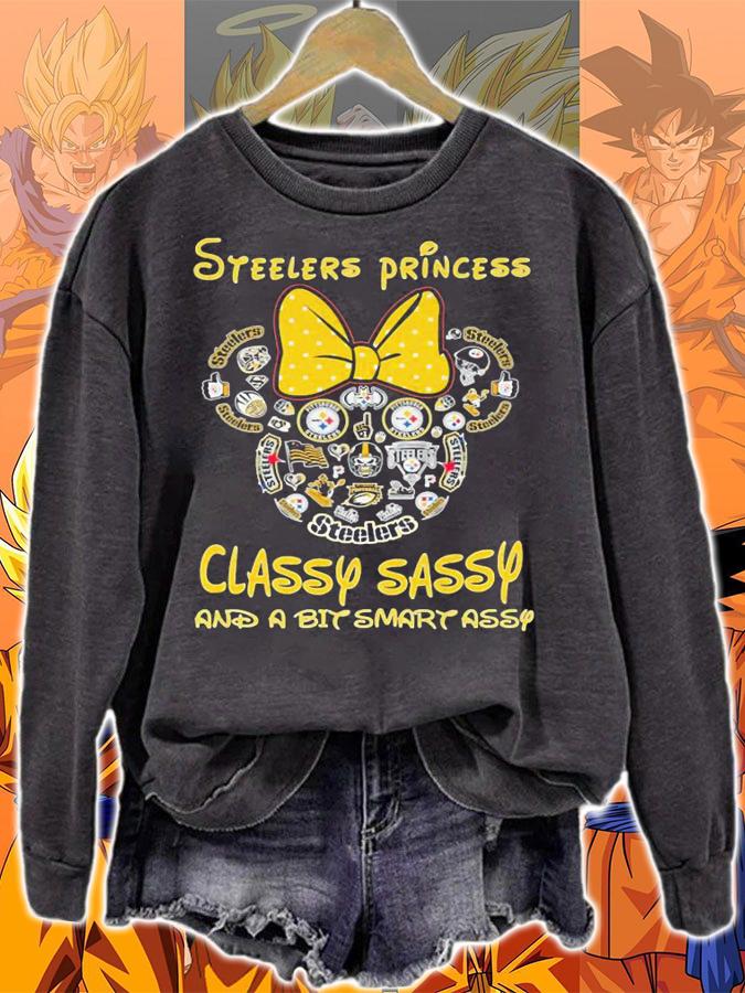 Minnie Mouse Pittsburgh Steelers Princess Classy Sassy And A Bit Smart Assy t-shirt sweatshirt