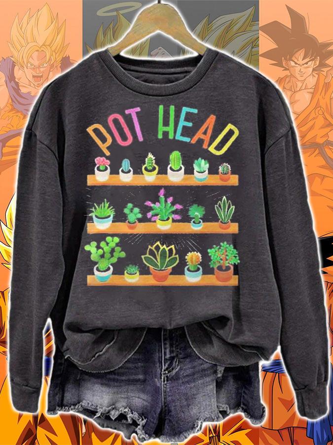 Plant Lover And Gardener Pot Head Succulent Pullove Shirt t-shirt sweatshirt
