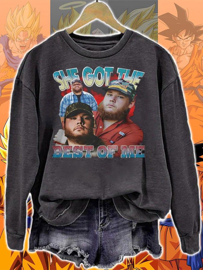 She Got The Best Of Me Luke Combs t-shirt sweatshirt