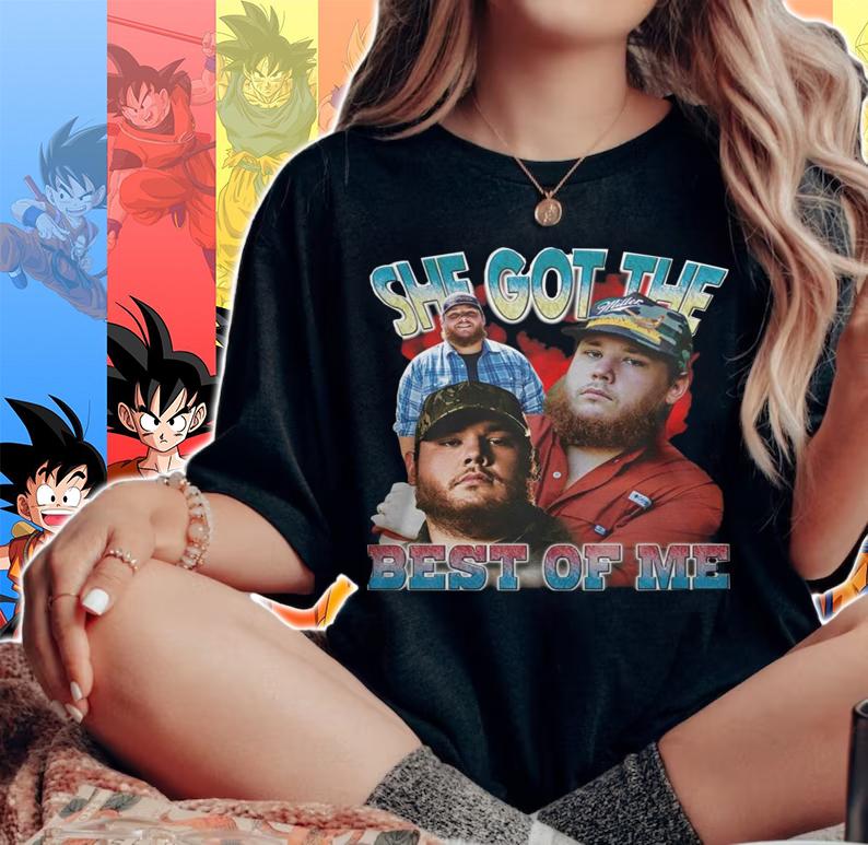 She Got The Best Of Me Luke Combs t-shirt woman shirt