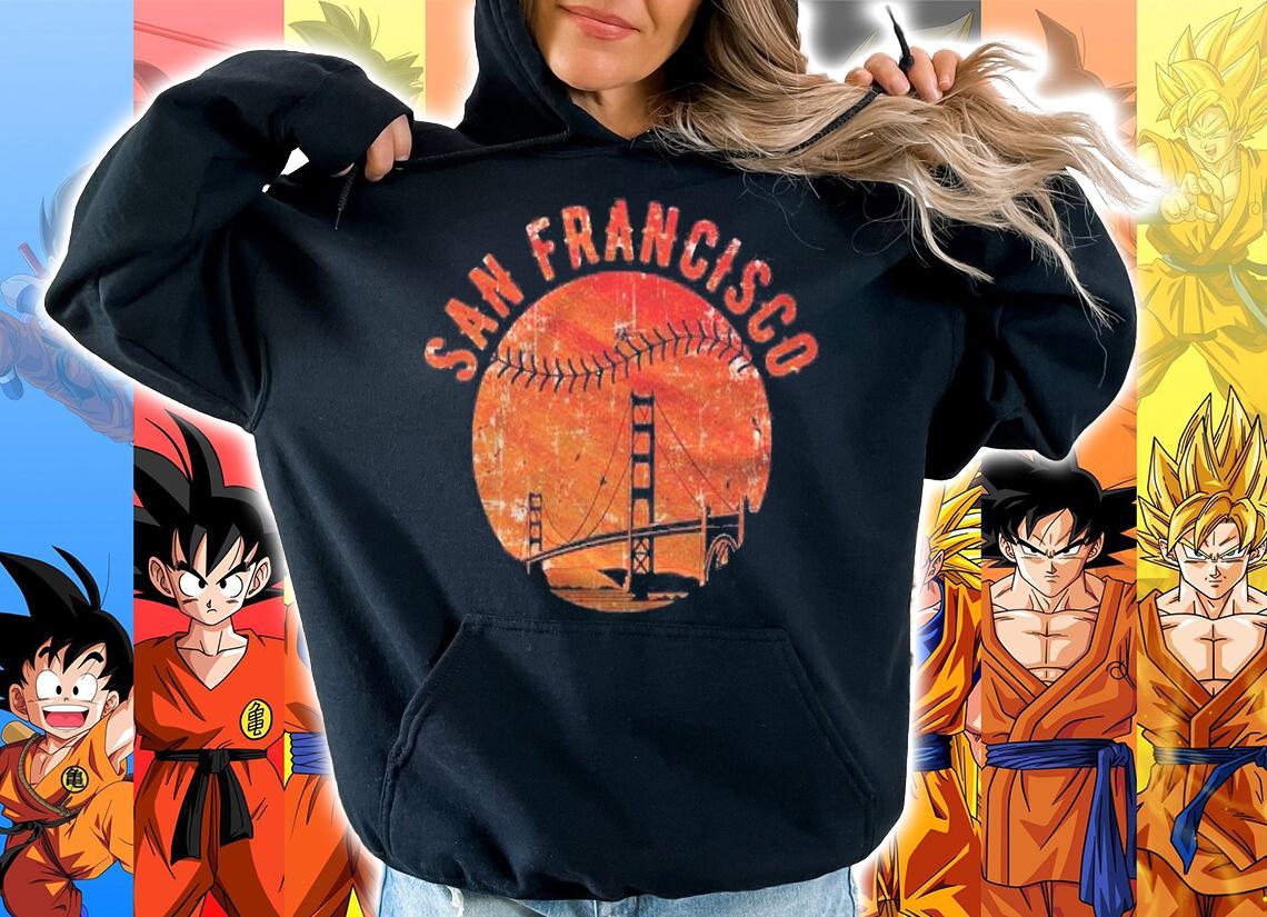 Vintage San Francisco Skyline Golden Gate Bridge Sf Baseball Shirt t-shirt hoodie