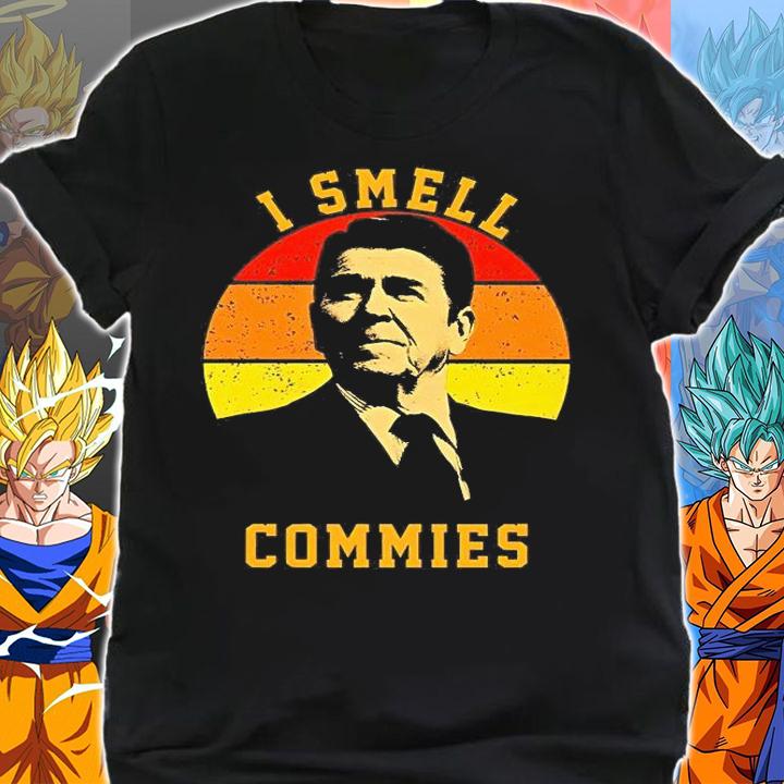 Ronald Reagan I Smell Commies T-Shirt t-shirt shirt