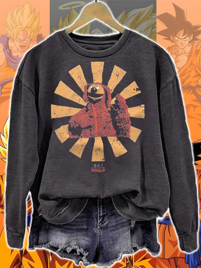 Rowlf The Dog Retro Japanese Muppets Shirt t-shirt sweatshirt